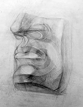 Academic drawing pencil,training figure