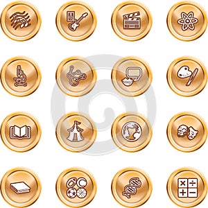 Academic study subject icons
