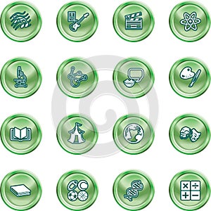 Academic study subject icons