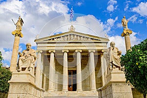 Academy of Athens, Greece`s national academy in Athens, Greece photo