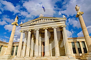 Academy of Athens, Greece`s national academy in Athens, Greece photo