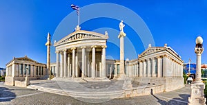 Academy of Athens panorama, Greece