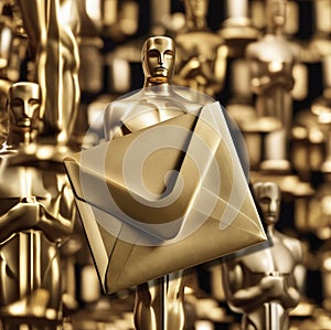 Academy Award Winning Envelope with Oscar