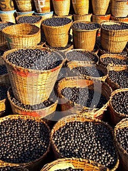 Acai in baskets photo