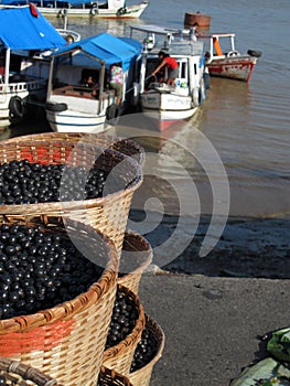 Acai in baskets