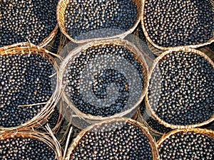 Acai in baskets