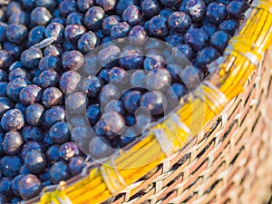 Acai in baskets