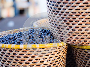 Acai in baskets