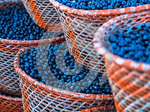 Acai in baskets