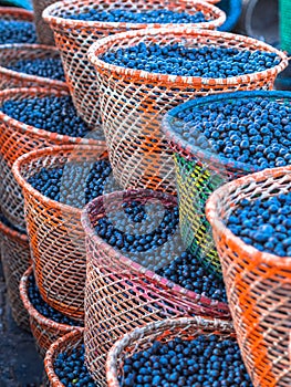 Acai in baskets
