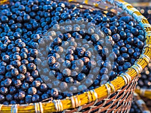 Acai in baskets