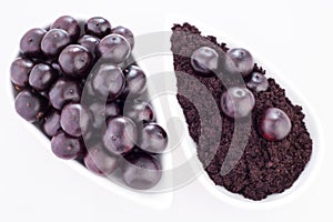 Acai berry and powder - Euterpe oleracea