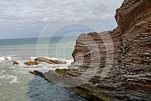 The Acantilado Flysch in Zumaia - Basque Country, Spain photo