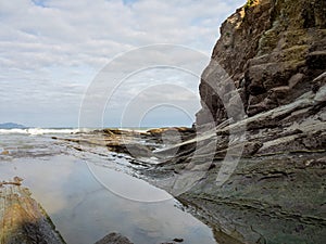 The Acantilado Flysch in Zumaia - Basque Country, Spain photo