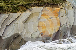 The Acantilado Flysch in Zumaia - Basque Country, Spain photo