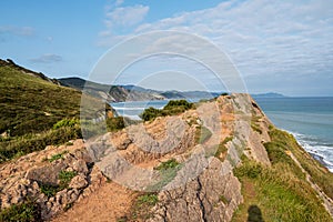 The Acantilado Flysch in Zumaia - Basque Country, Spain