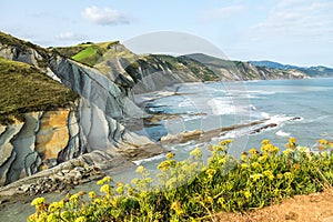 The Acantilado Flysch in Zumaia - Basque Country, Spain