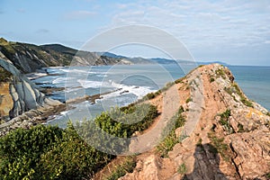 The Acantilado Flysch in Zumaia - Basque Country, Spain