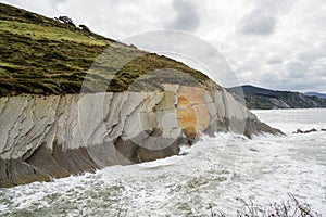 The Acantilado Flysch in Zumaia - Basque Country, Spain