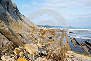 The Acantilado Flysch in Zumaia - Basque Country, Spain