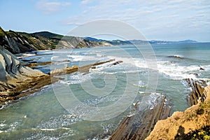 The Acantilado Flysch in Zumaia - Basque Country, Spain photo