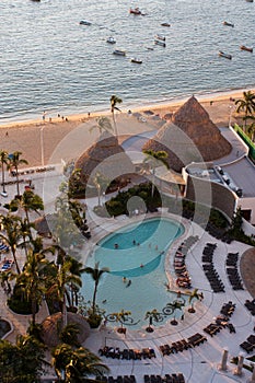 Acapulco beach and swiming pool