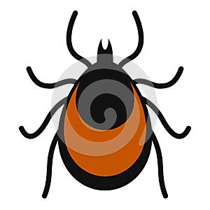 Acarid tick vector icon