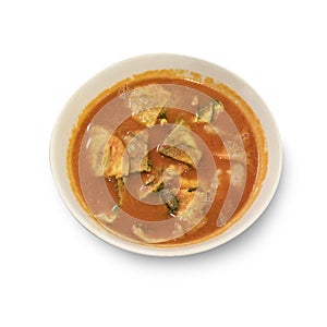 Accacia Leave Omelet and Shrimp in Tamarind Flavor sour Soup