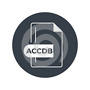 ACCDB File Format Icon. ACCDB extension filled icon