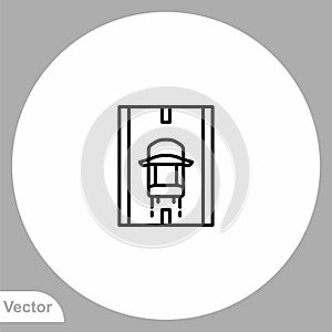 Accelerate vector icon sign symbol