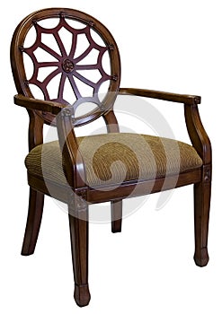 Accent Chair in Cherry Wood