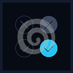 Accept and decline UI elements kit
