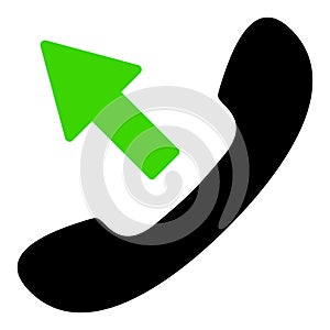 Accept Phone Call - Raster Icon Illustration