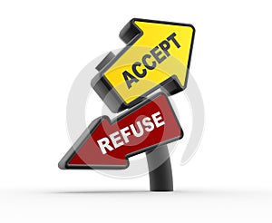 Accept or refuse photo
