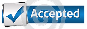 Accepted Blue Grey Horizontal