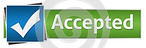 Accepted Green Blue Horizontal