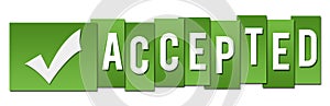 Accepted Green Tickmark Stripes