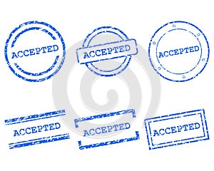 Accepted stamps