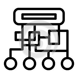 Acces cipher icon, outline style