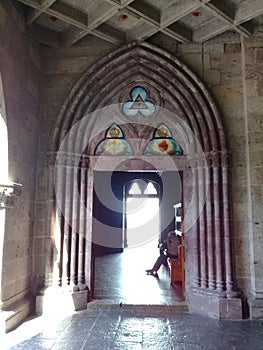 Acceso a la capilla de El Santisimo en Templo Expiatorio de Guadalajara Jalisco photo