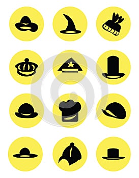 Accesory hats, icon icon photo
