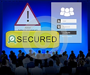 Access Allowed Entrust Password Secured Concept photo