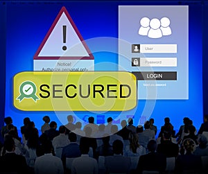 Access Allowed Entrust Password Secured Concept