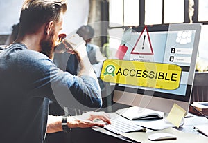 Access Allowed Entrust Password Secured Concept photo