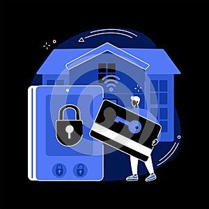 Access control system abstract concept vector illustration.