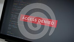 Access Denied Error on Computer Screen