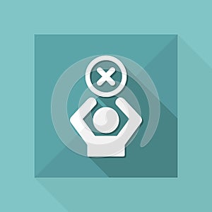 Access denied - Privacy concept - Vector web icon