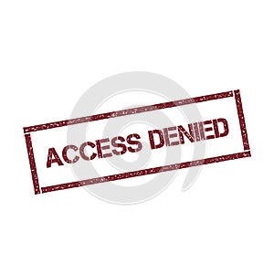 Access denied rectangular stamp.