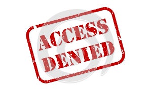 Access Denied Rubber Stamp Vector