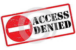 Access denied sign